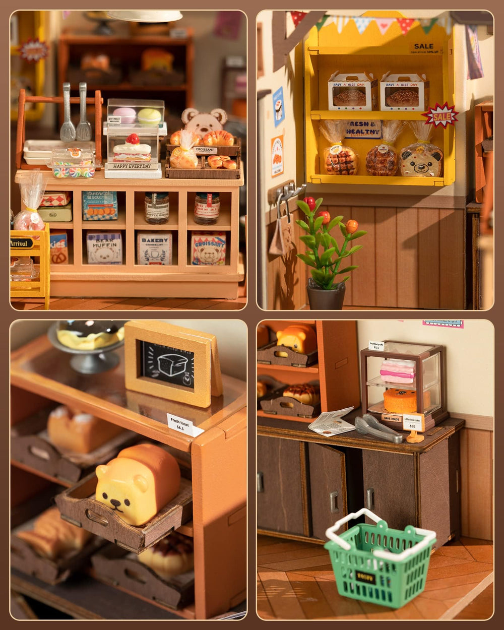 Rolife beginner dollhouse kit unassembled view invites hands on creativity