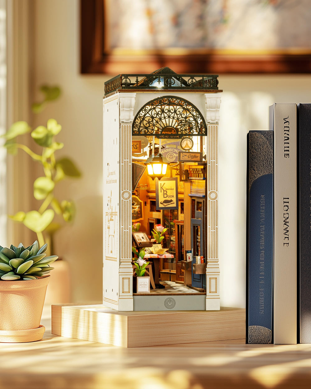Rolife book nook assembly steps guide glue-free DIY building