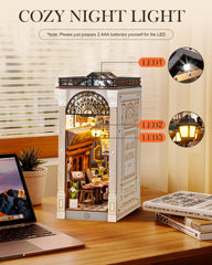 Rolife book nook LED light offers day and night modes