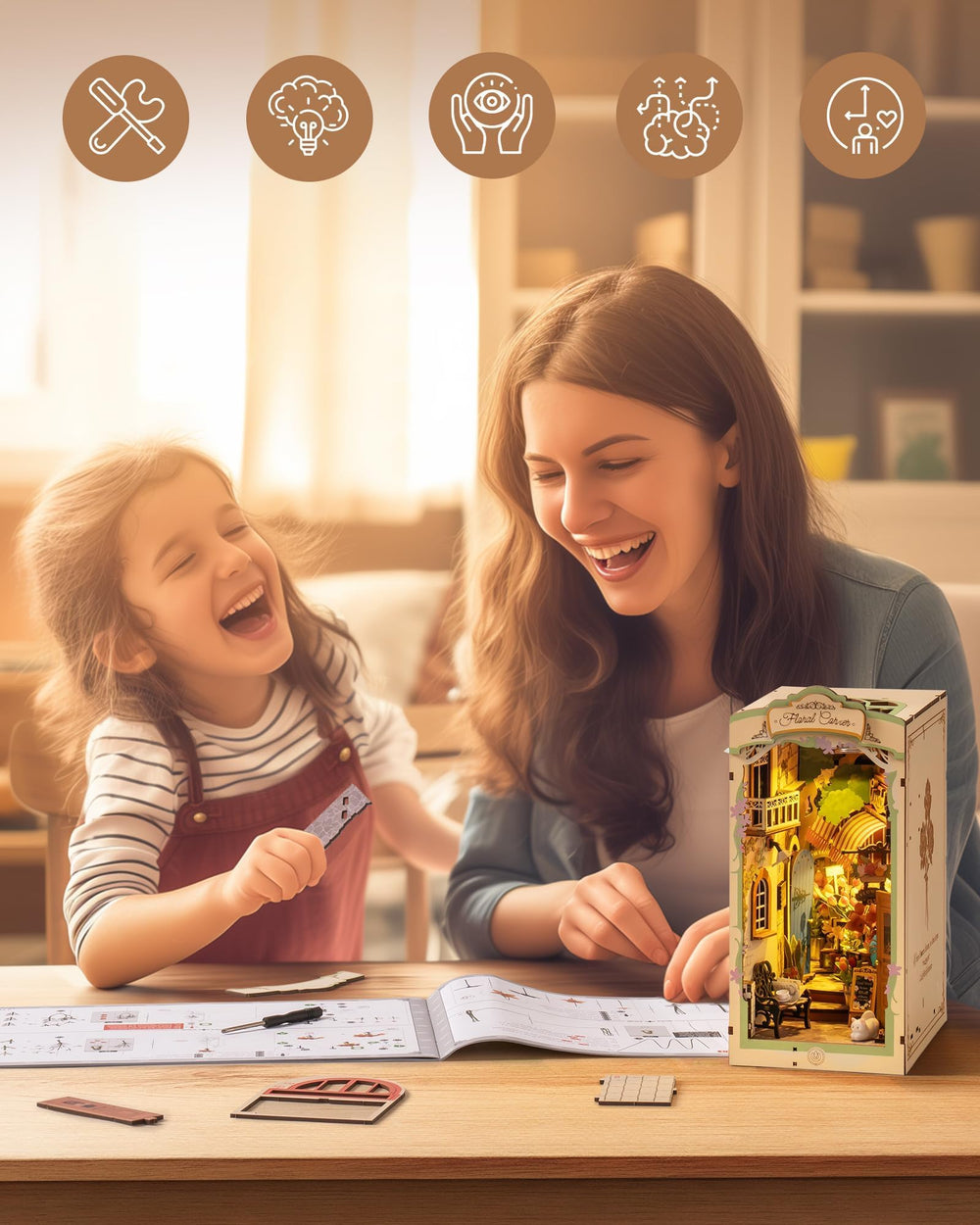 Rolife bookend function helps keep your books tidy