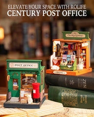 Rolife Century Post Office miniature kit assembly progress shows careful construction