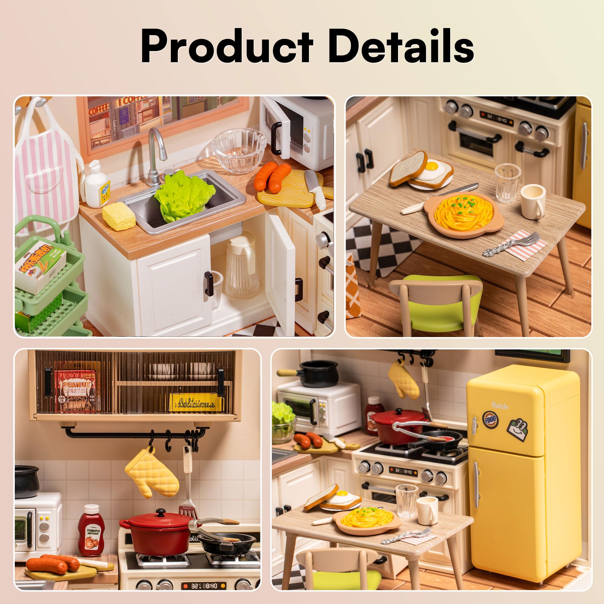 Rolife mini fridge with storage case enhances organization in displays.