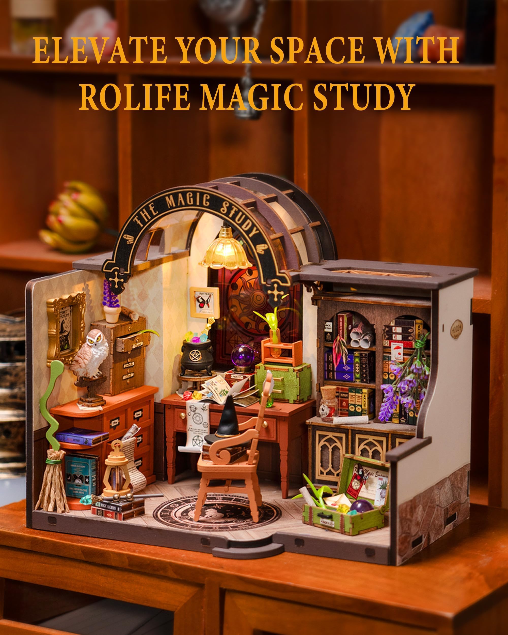 Rolife microcosm crafts detail-rich interior to explore craft skills.