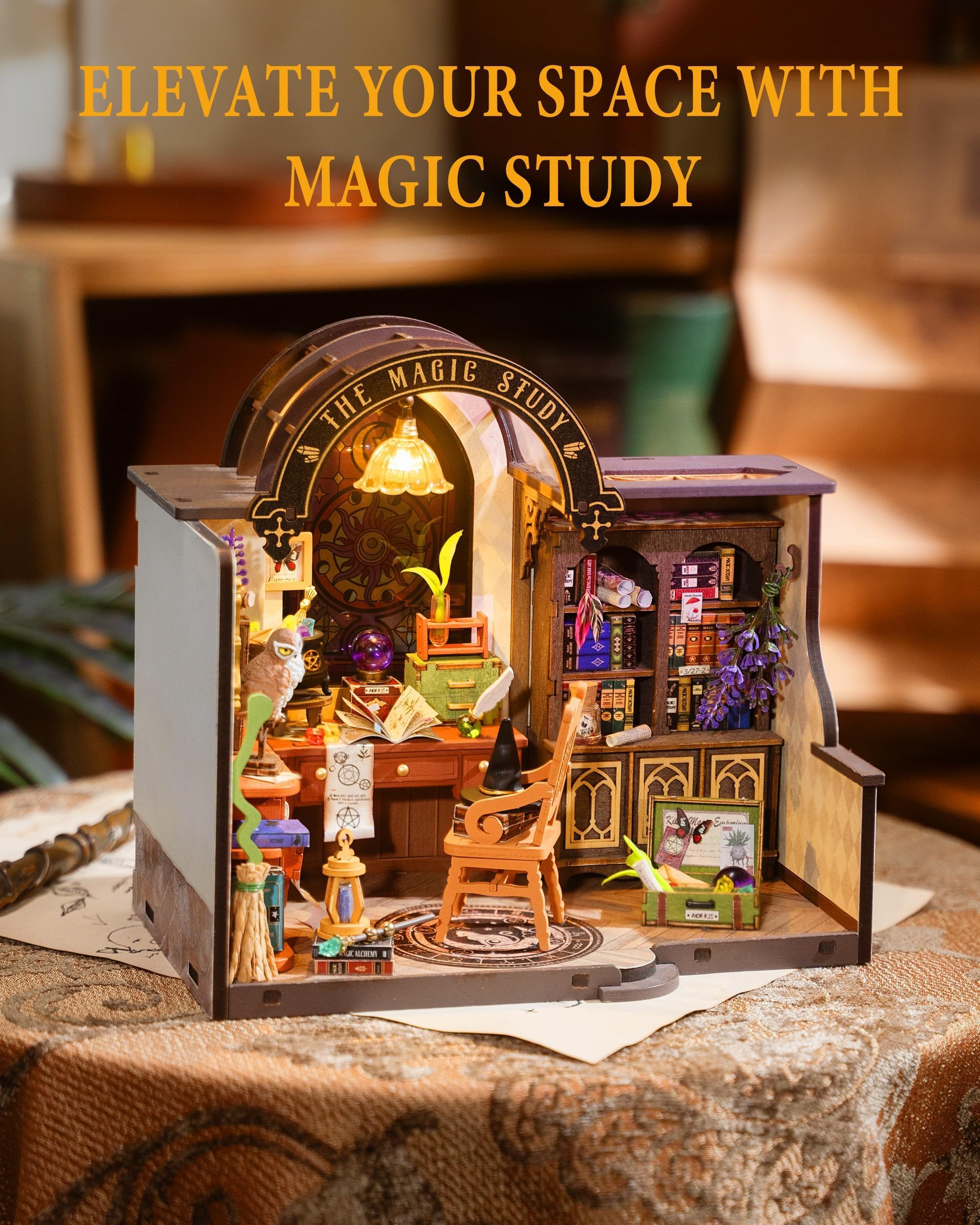 Rolife kit highlights LED lights to transform the display at dusk.