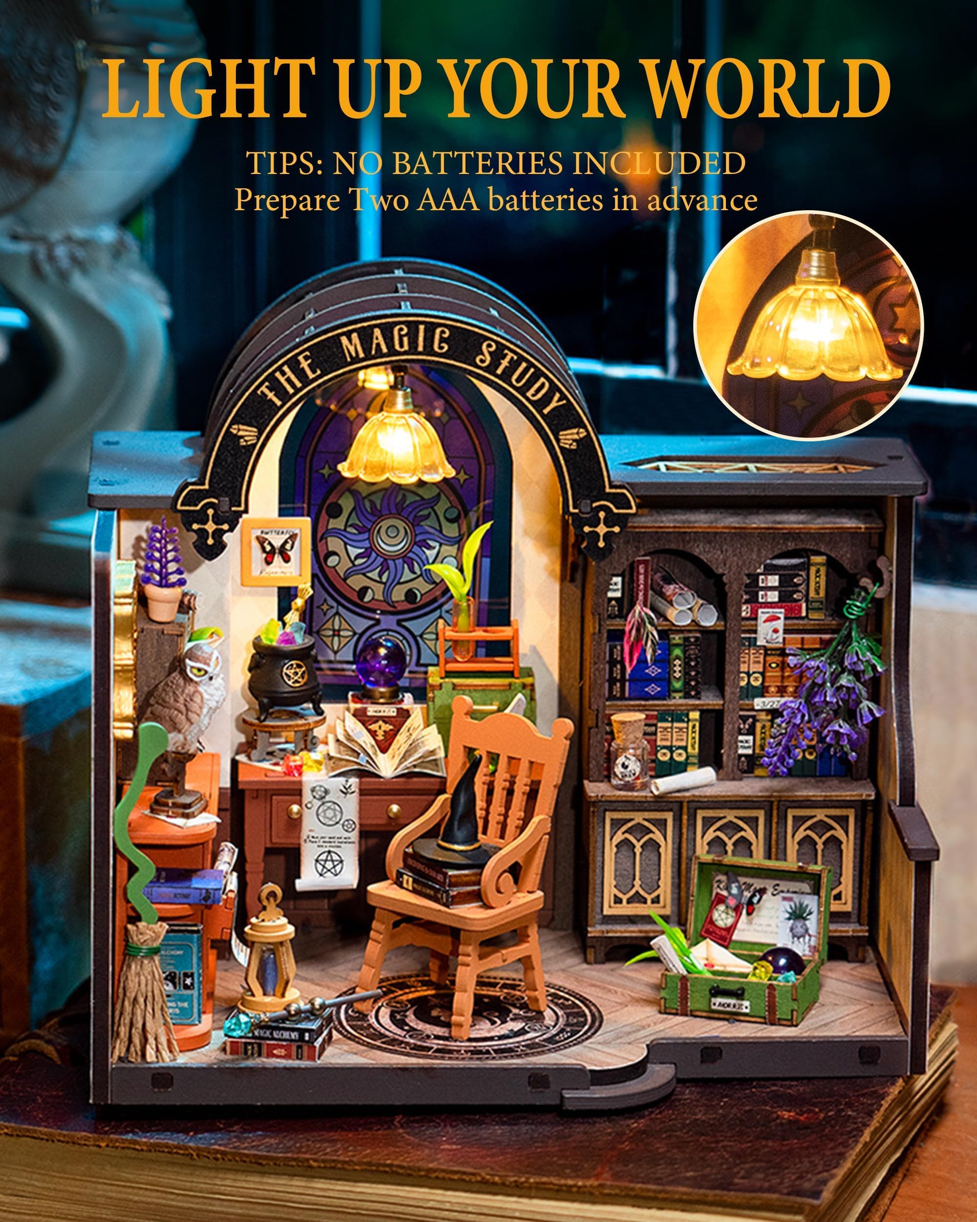 Rolife house kit includes 267 parts for a satisfying hands-on build.