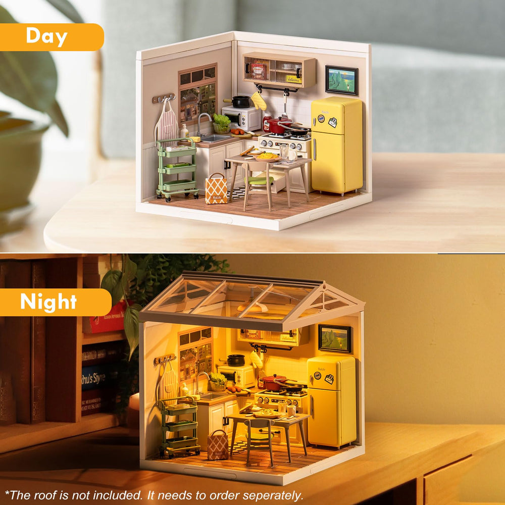 Rolife snack wall cabinet highlights storage details for lifelike scenes.