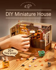 Rolife dollhouse kit preformed parts simplify assembly with fine detail