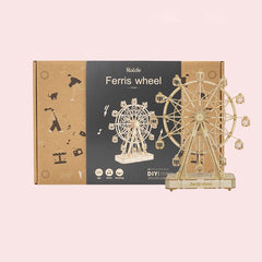 Rolife finished Ferris Wheels model works as a decorative educational display.