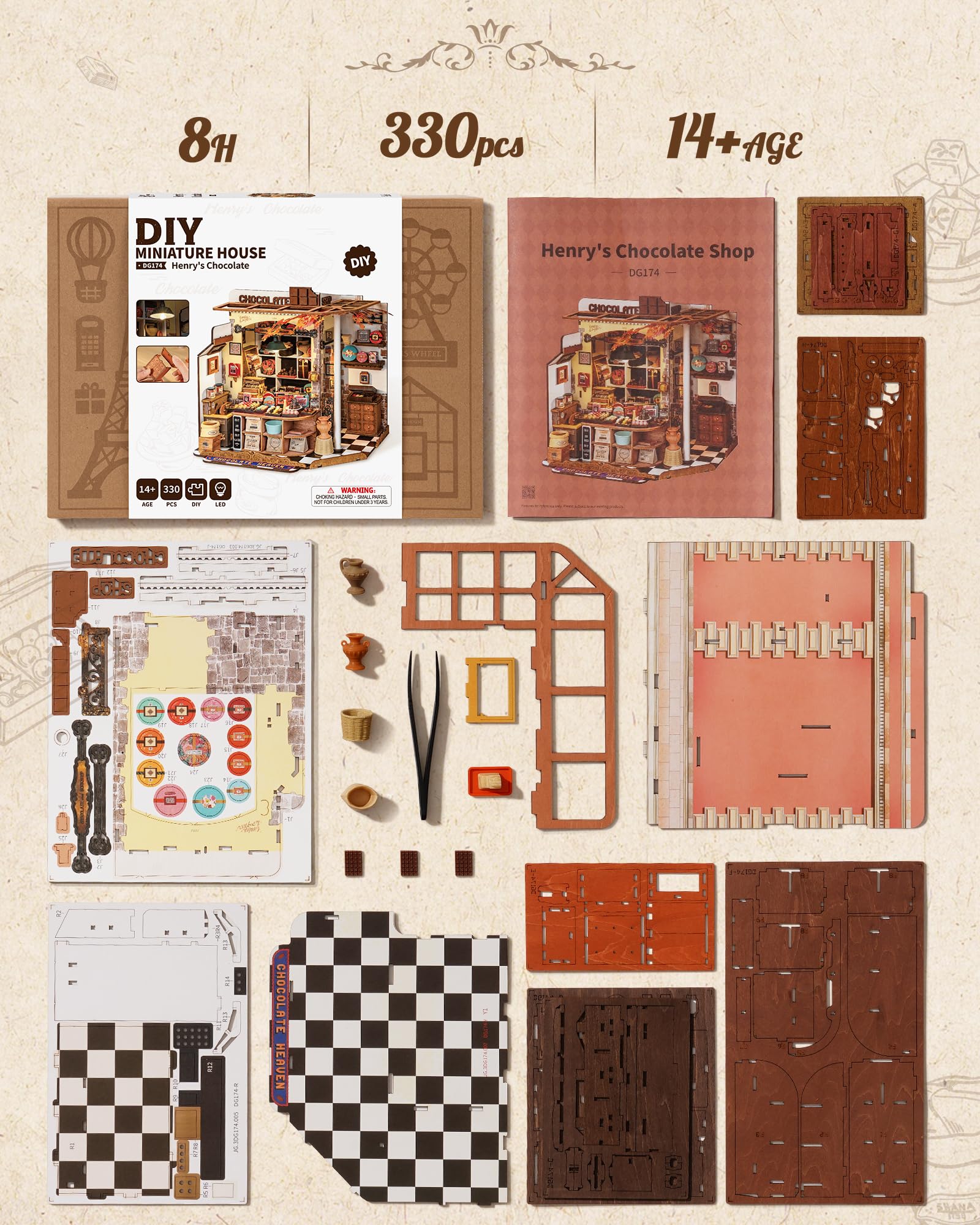 Rolife Henry's Chocolate Shop gift idea for creative friends