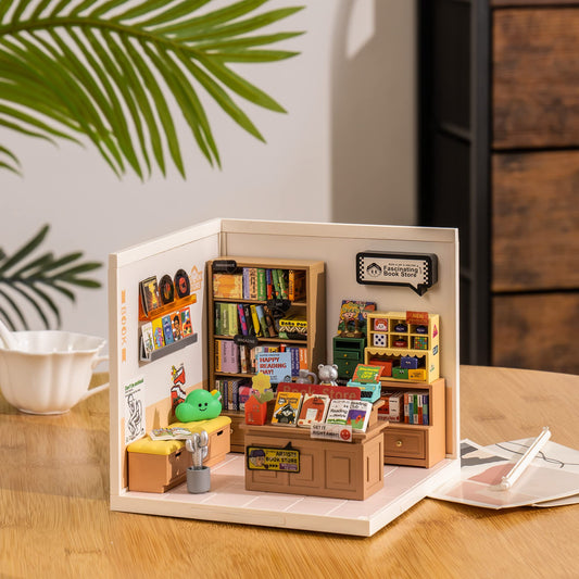Rolife LED building blocks dollhouse assembly in progress