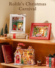 Rolife LED-lit diorama enhances evening ambiance with subtle light.
