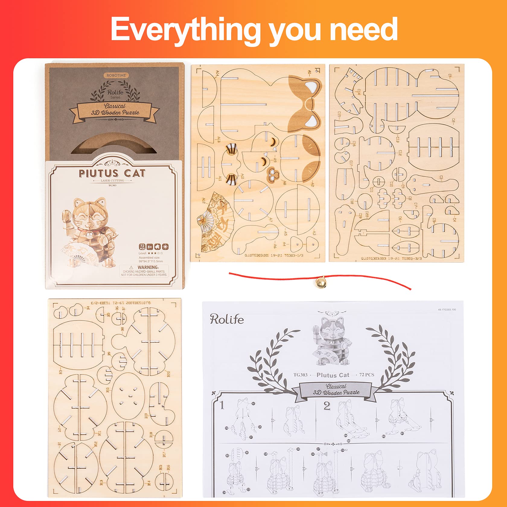 Rolife Lucky Cat gift-worthy packaging ideal for birthdays.