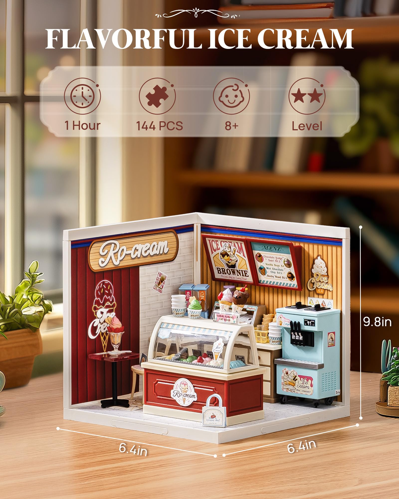 Rolife mini figures with the dollhouse enable immersive decorative storytelling
