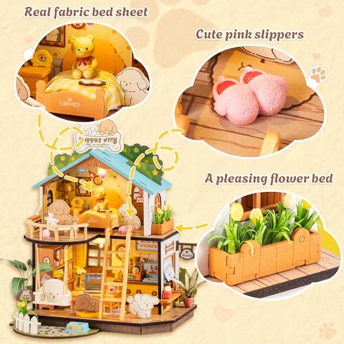 Rolife Miniature furniture set enhances realistic styling for display shelves