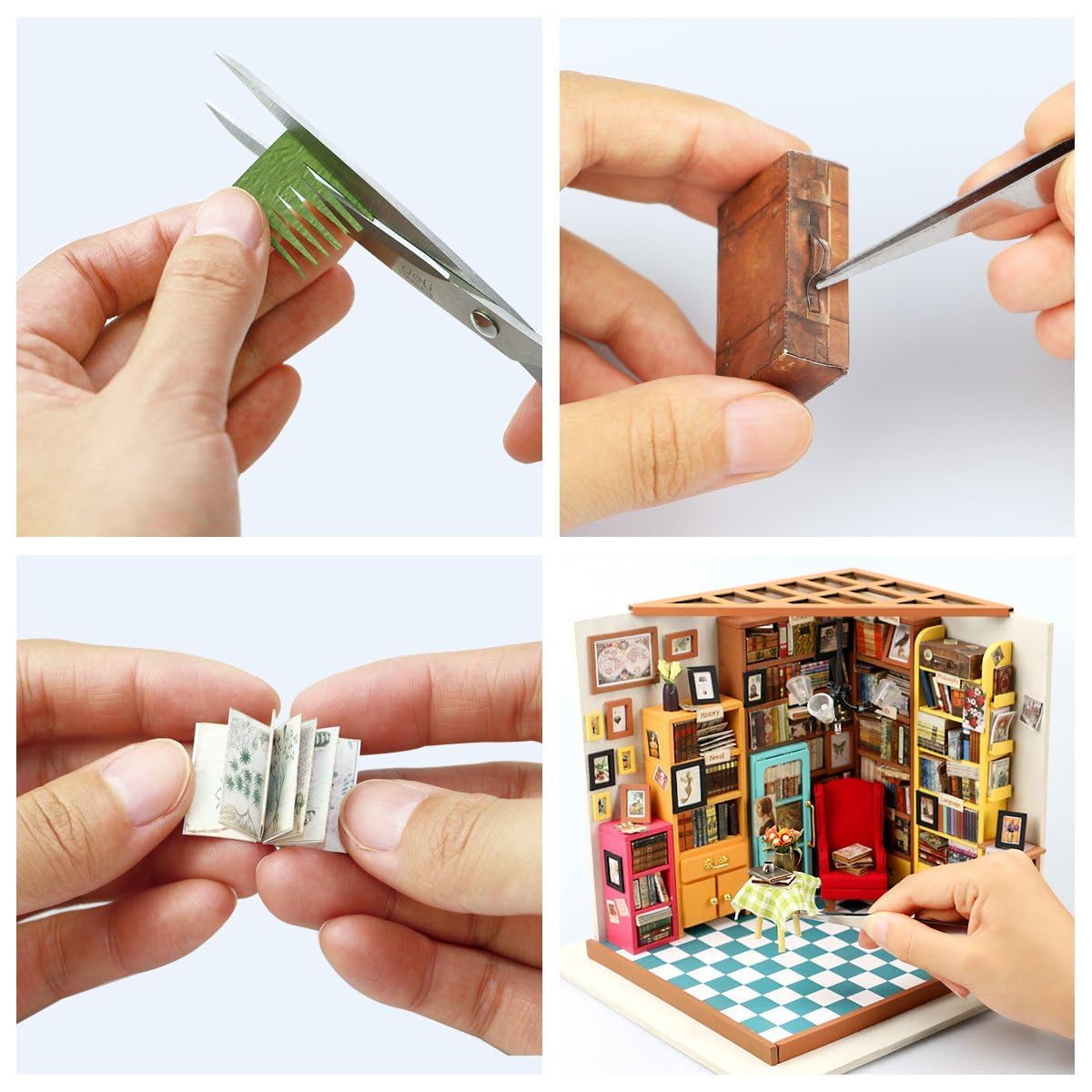 Rolife finished miniature house on display highlights a satisfying finish.