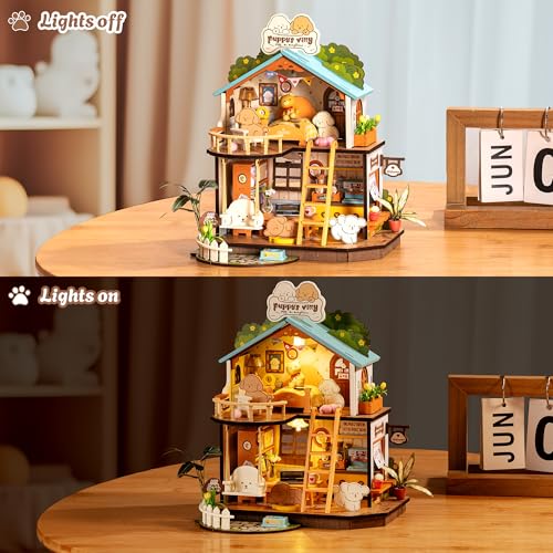 Rolife Puppy figure adds lifelike focal point for cozy dioramas