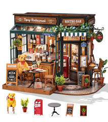 Rolife Tipsy Restaurant front facade for desk display and cozy home décor.