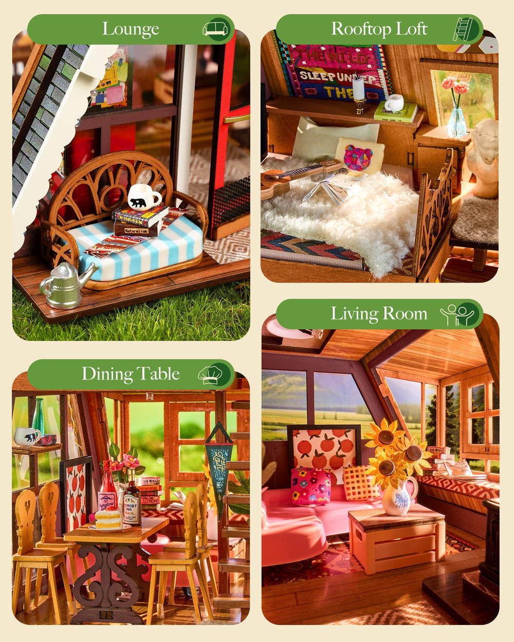 Rolife Tree House 336 pieces assembly highlighting craftsmanship and collecting appeal