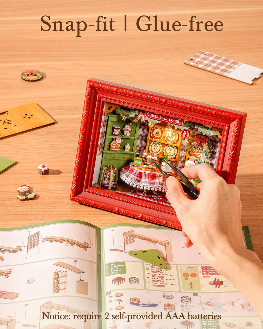 Rolife wall-hanging dollhouse diorama offers dimensional charm on walls.