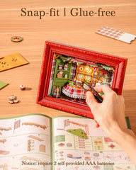 Rolife wall-hanging dollhouse diorama offers dimensional charm on walls.