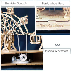 Rolife wind-up movement detail showing smooth rotating motion.