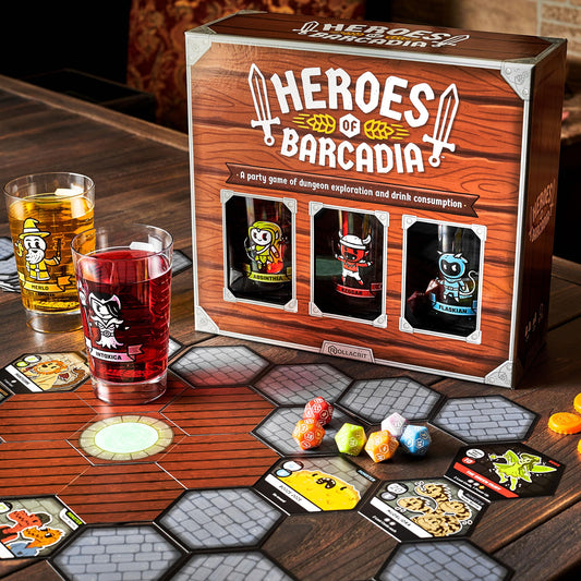 Rollacrit hero cups arranged for sipping life energy during play