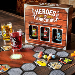 Rollacrit hero cups arranged for sipping life energy during play