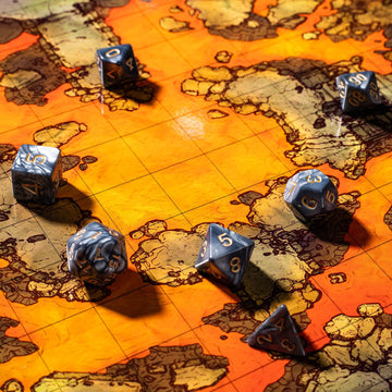 Rolledomain dice storage in velvet pouch for easy transport