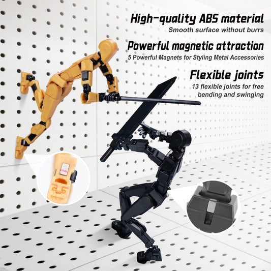 Rolling Art magnetic figure used as stylish desk decor