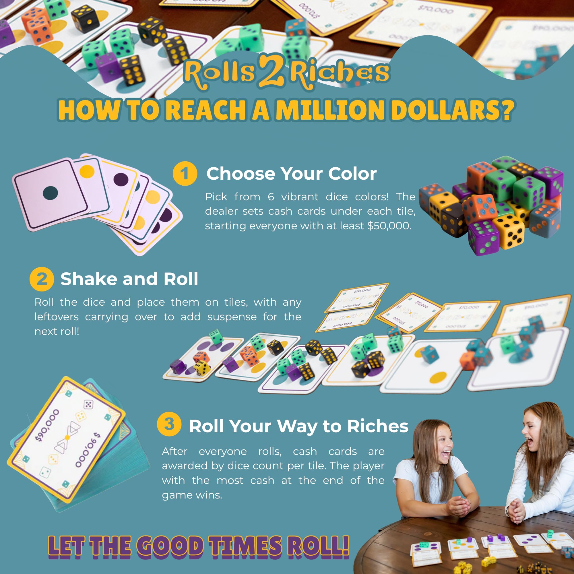 Rolls 2 Riches offers family-friendly fun for kids and adults alike.