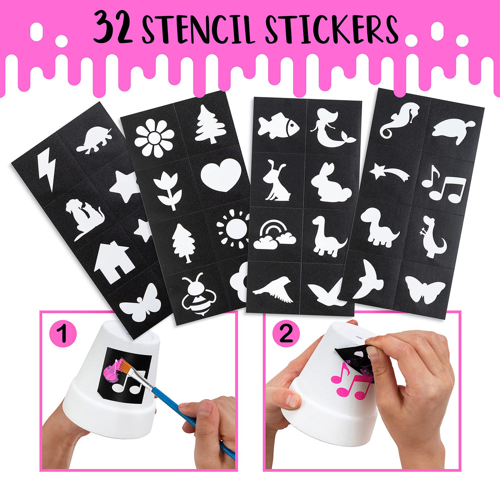 Romi's Way stencil stickers help beginners decorate easily