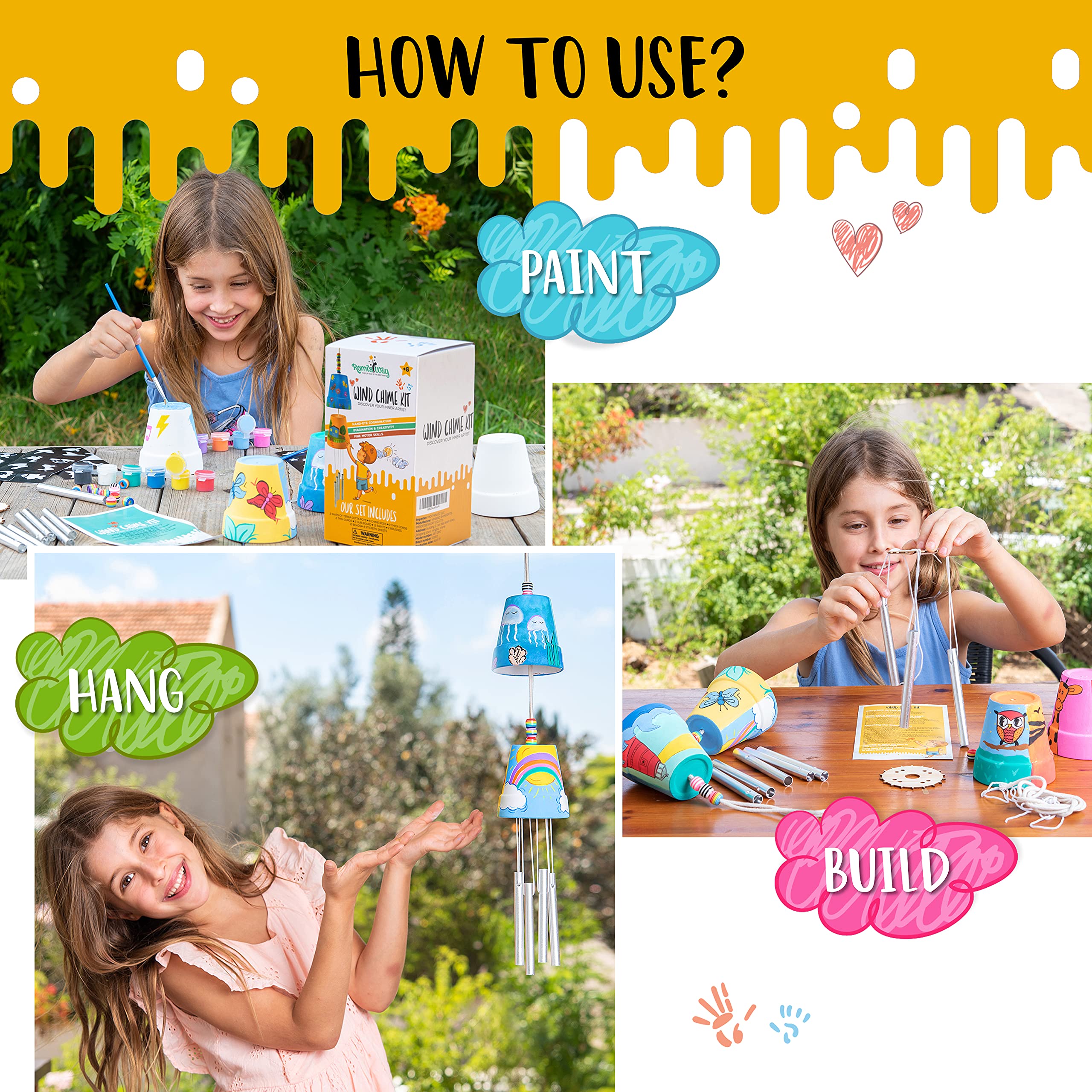 Romi's Way wind chime tubes create gentle, musical wind sounds
