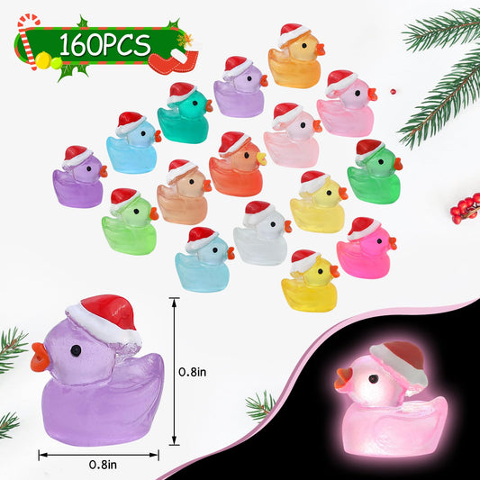 ROMROC glow in the dark ducks shine after light exposure for night accents.