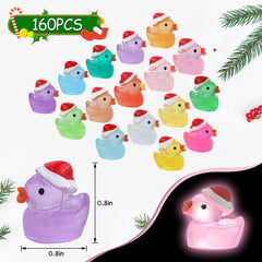 ROMROC glow in the dark ducks shine after light exposure for night accents.