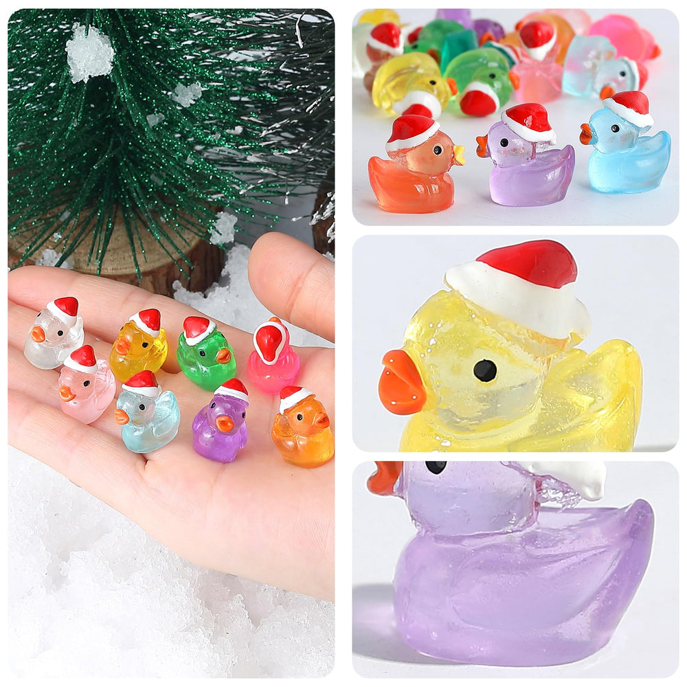 ROMROC tiny ducks measure about 0.7 by 0.66 inches for crafts.