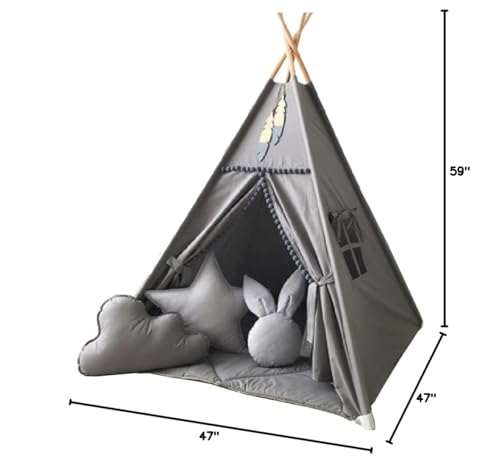 RONGFA Kids Teepee nursery decor provides a private play nook