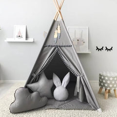 RONGFA Kids Teepee portable setup demonstrates quick assembly