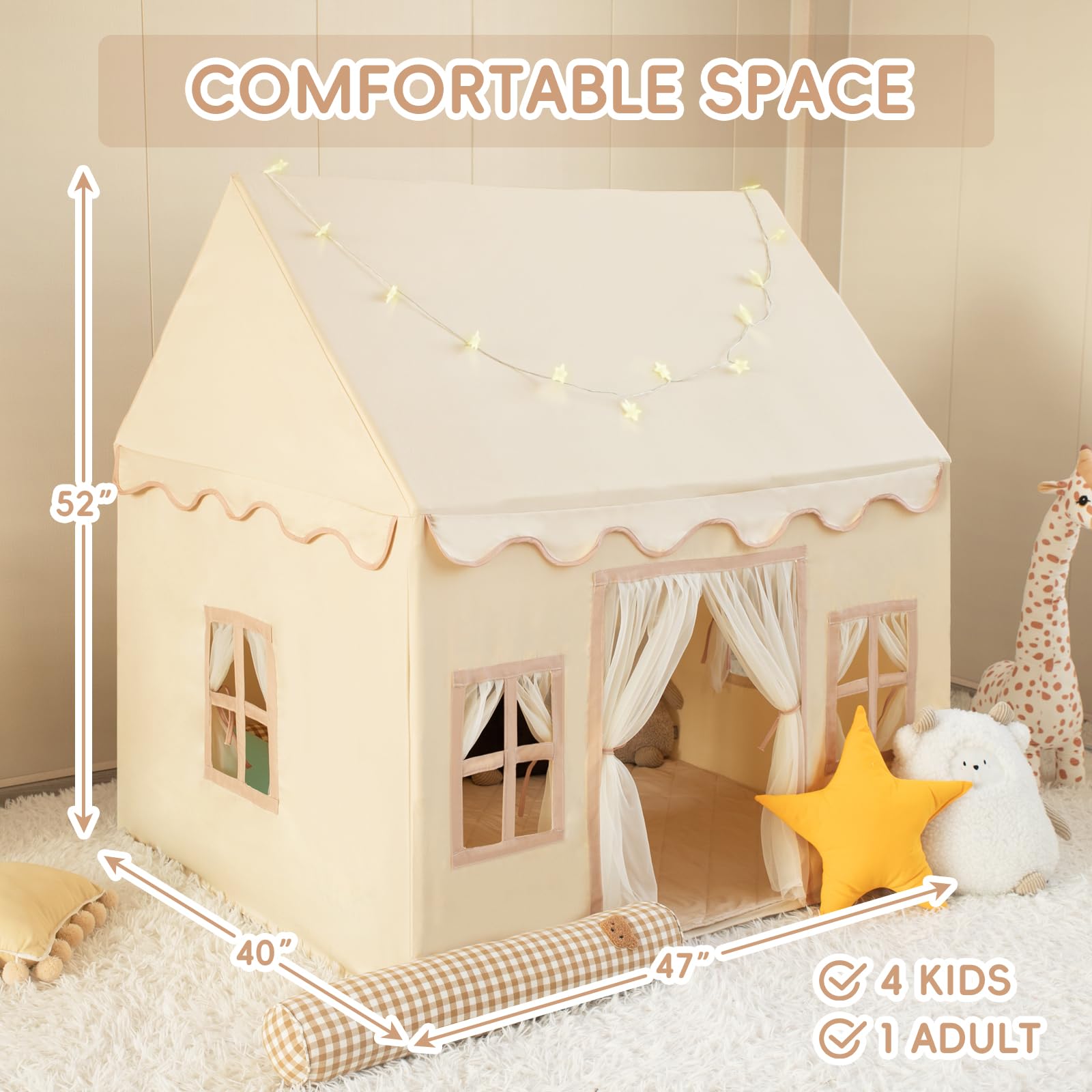 RONGFA playhouse tent suited for indoor and outdoor use