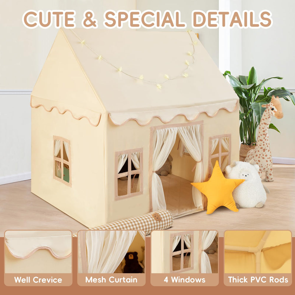 RONGFA playhouse tent padded mat provides comfortable seating