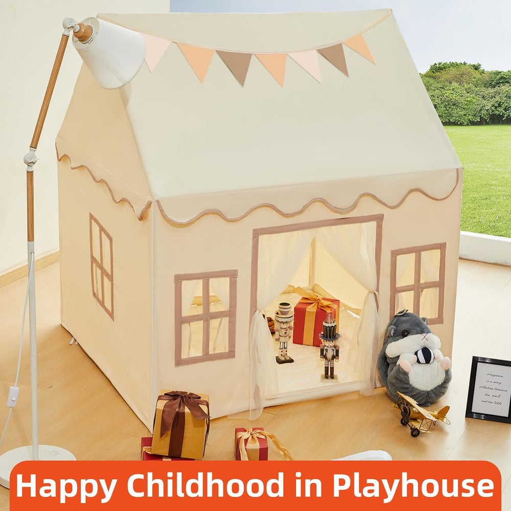RONGFA playhouse tent washable fabric keeps colors bright