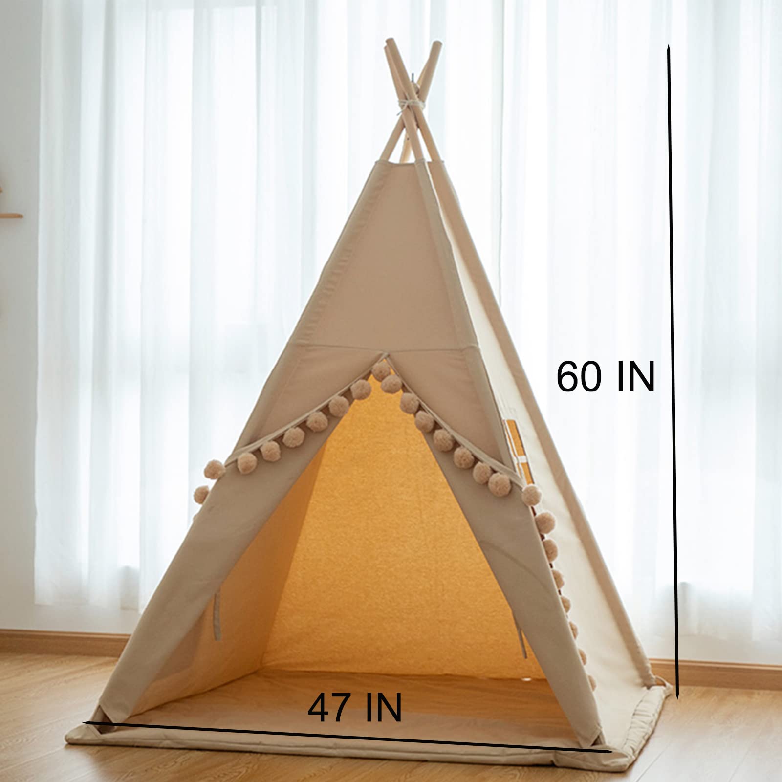 RONGFA Safe wooden poles and reinforced seams.