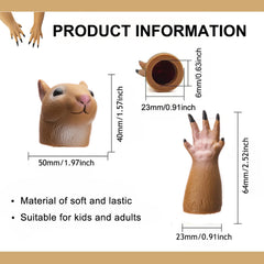 RONIAVL soft rubber material puppet showing a gentle touch for kids