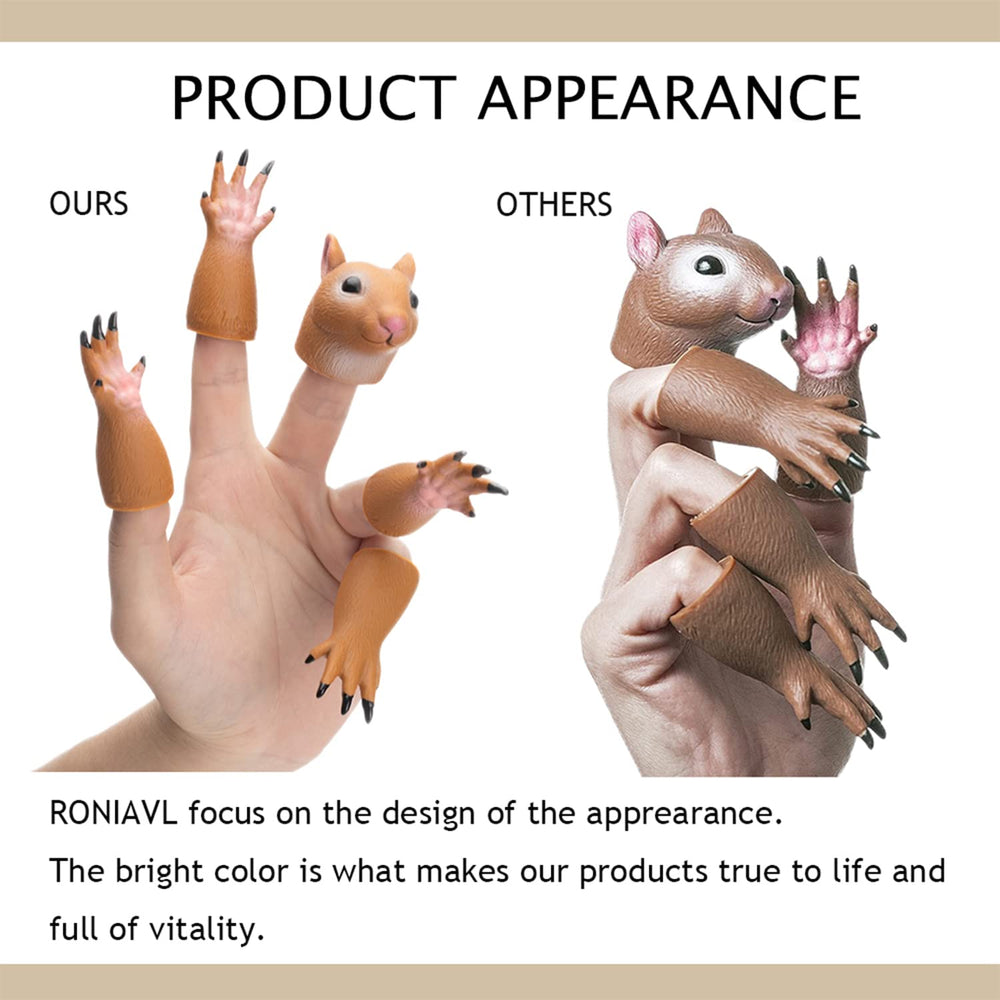RONIAVL colorful squirrel puppet designed for engaging storytelling