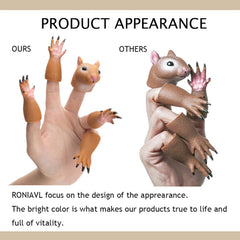 RONIAVL colorful squirrel puppet designed for engaging storytelling