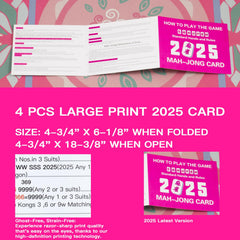 Roocn pink color-coded rule cards aid fast rule finding during play