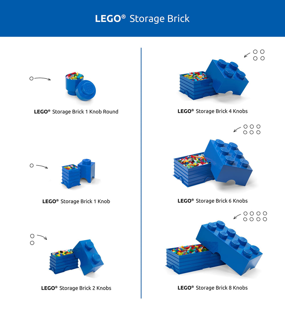 Room Copenhagen LEGO Brick Box stacks with drawers for cohesive storage system