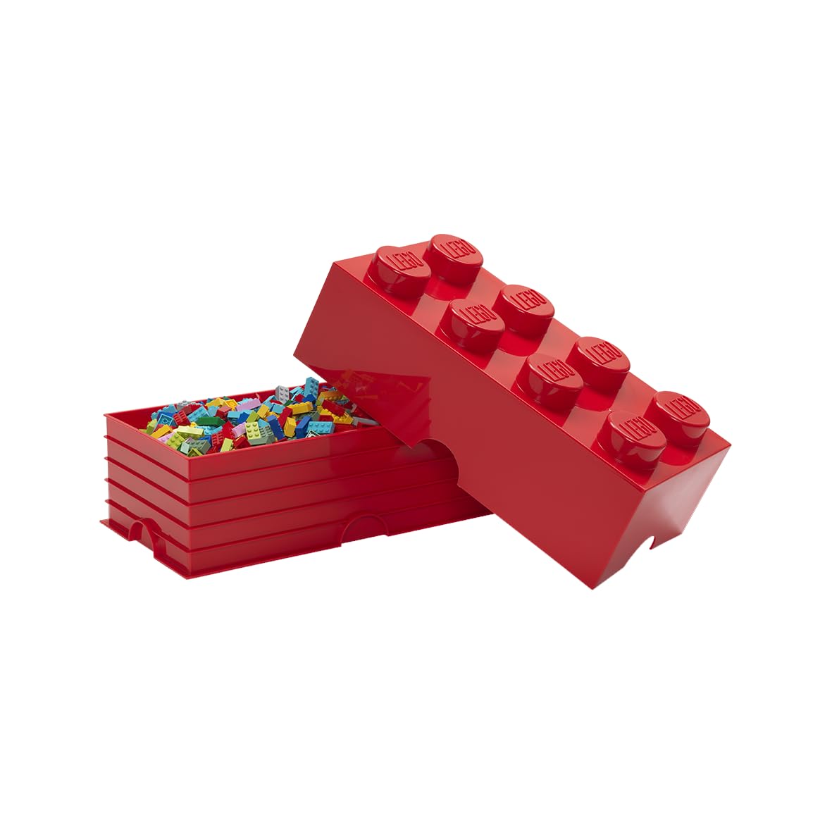 Room Copenhagen LEGO Brick Box in a tidy playroom shows easy access to bricks