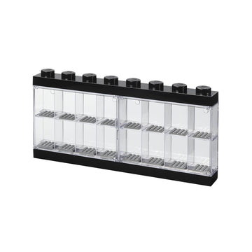 Room Copenhagen Lego minifigure display case 16 black large showcases prized figures neatly.