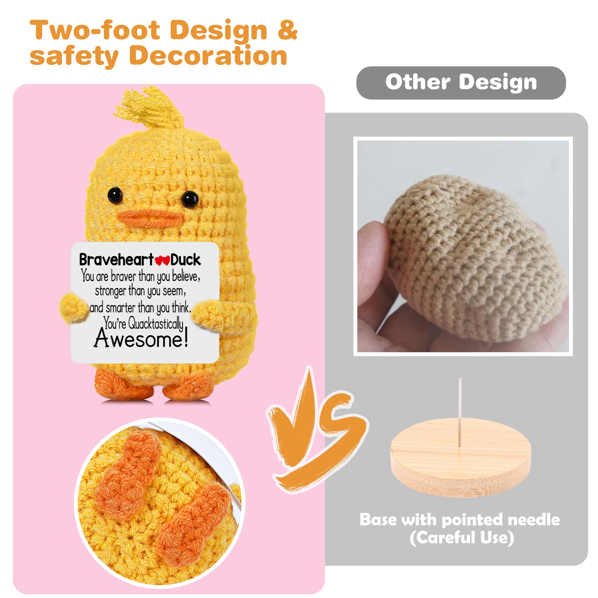 RoomyRoc crochet duck as a versatile birthday surprise gift
