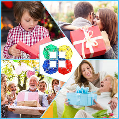 RoomyRoc creative fidget magnetic puzzle in crystal blue is ideal for gifts and desk decor.